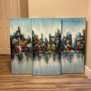 3 piece wall art painting Ashley Furniture